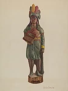 Cigar Store Indian by Adele Brooks