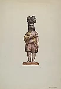 Cigar Store Indian by Flora Merchant