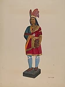 Cigar Store Indian by Chris Makrenos