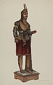 Cigar Store Indian by Ethel Dougan