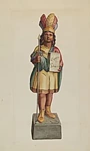 Cigar Store Indian by Lucille Lacoursiere
