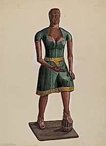 Cigar Store Indian by Yolande Delasser