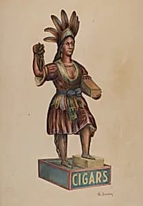 Cigar Store Indian by Charles Bowman