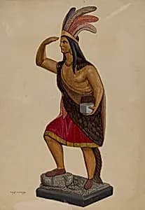 Cigar Store Indian by Chris Makrenos