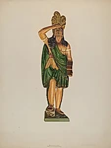 Cigar Store Indian by Einar Heiberg