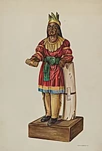 Cigar Store Indian by Gerald Transpota