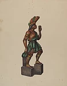 Cigar Store Indian by Walter Hochstrasser