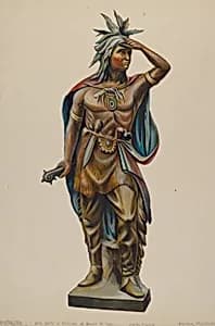 Cigar Store Indian by Walter Hochstrasser