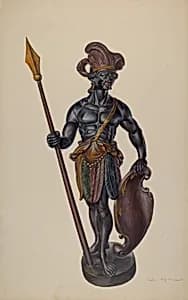 Cigar Store Indian by Walter Hochstrasser