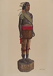 Cigar Store Indian by Chris Makrenos