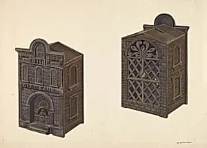"City Bank" Toy Bank by William O. Fletcher