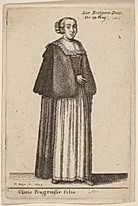 Ciuis Pragensis Filia by Wenceslaus Hollar