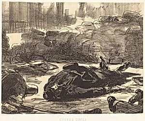 Civil War (Guerre civile) by Edouard Manet