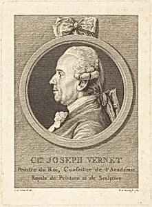 Claude Joseph Vernet by Benedict Alphonse Nicolet after Charles-Nicolas Cochin II