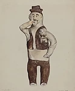 Clay Indian Doll - "Saguna"