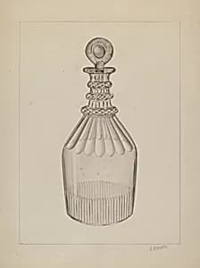 Clear Glass Decanter by Raymond Manupelli