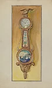 Clock, Girandole by George Loughridge