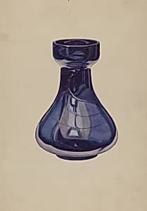 Cobalt Vase by Henry Moran