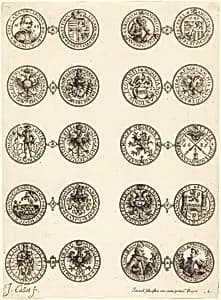 Coins [plate 2] by Jacques Callot