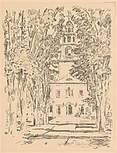 Colonial Church, Gloucester by Childe Hassam