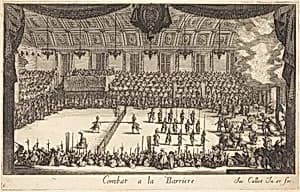 Combat at the Barrier by Jacques Callot