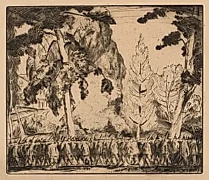Company M by Bror Julius Olsson Nordfeldt