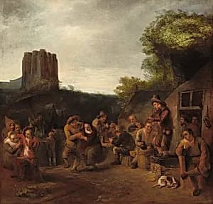 Conviviality Near the Inn by Constantijn van Renesse