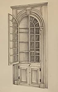 Corner Cupboard (Used for Storing China) by Francis Law Durand