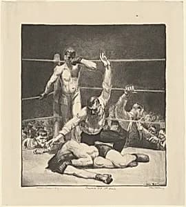 Counted Out, first stone by George Bellows