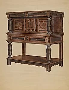 Court Cupboard by Lawrence Phillips and Isidore Sovensky