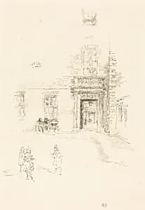 Courtyard, Chelsea Hospital by James McNeill Whistler