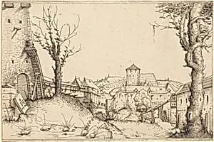 Courtyard of a Castle by Augustin Hirschvogel