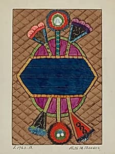 Coverlet (Applique Quilt) by Ruth M. Barnes