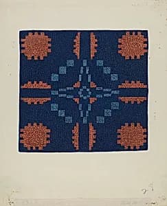 Coverlet Detail by Ruth M. Barnes
