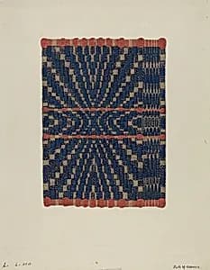Coverlet Detail by Ruth M. Barnes