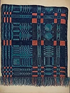 Coverlet - Pine Tree Border by Eva Wilson