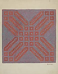Coverlet - Section of Reverse Side by Cornelius Christoffels