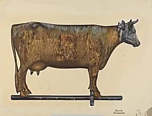 Cow Weather Vane by Beverly Chichester