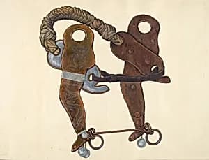 Cowboy's Hackamore Bit by Cecil Smith