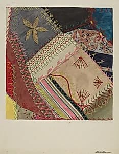 Crazy Quilt (Detail) by Edith Towner