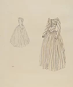 Cream Taffeta Dress