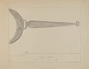 Crescent - Butted Strap Hinge by Donald Streeter