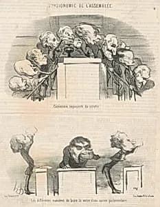 Cérémonie imposante du scrutin by Honoré Daumier