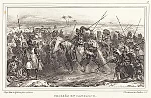Croisés en Campagne by Auguste Raffet