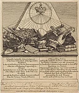 Crowns, Mitres, Maces, Etc. by William Hogarth
