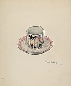 Cup and Saucer by William Ludwig