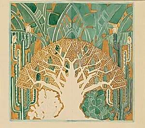 Curtain Design for " Rio Rita" by Charles Burchfield