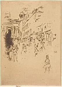 Cutler Street, Hounsditch by James McNeill Whistler