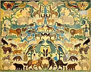 Cutout of Animals by American 19th Century