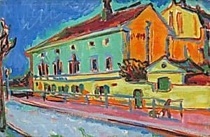 Dance Hall Bellevue [obverse] by Ernst Ludwig Kirchner